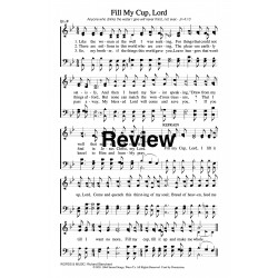Fill My Cup Lord - PDF Sheet Music