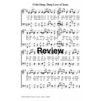 O the Deep, Deep Love of Jesus-PDT Sheet Music