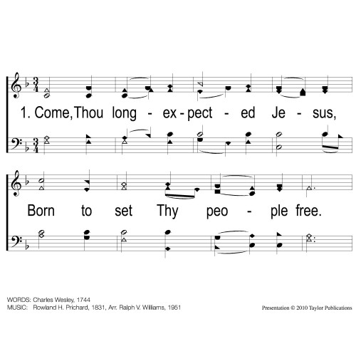 Come Thou Long Expected Jesus-PPT